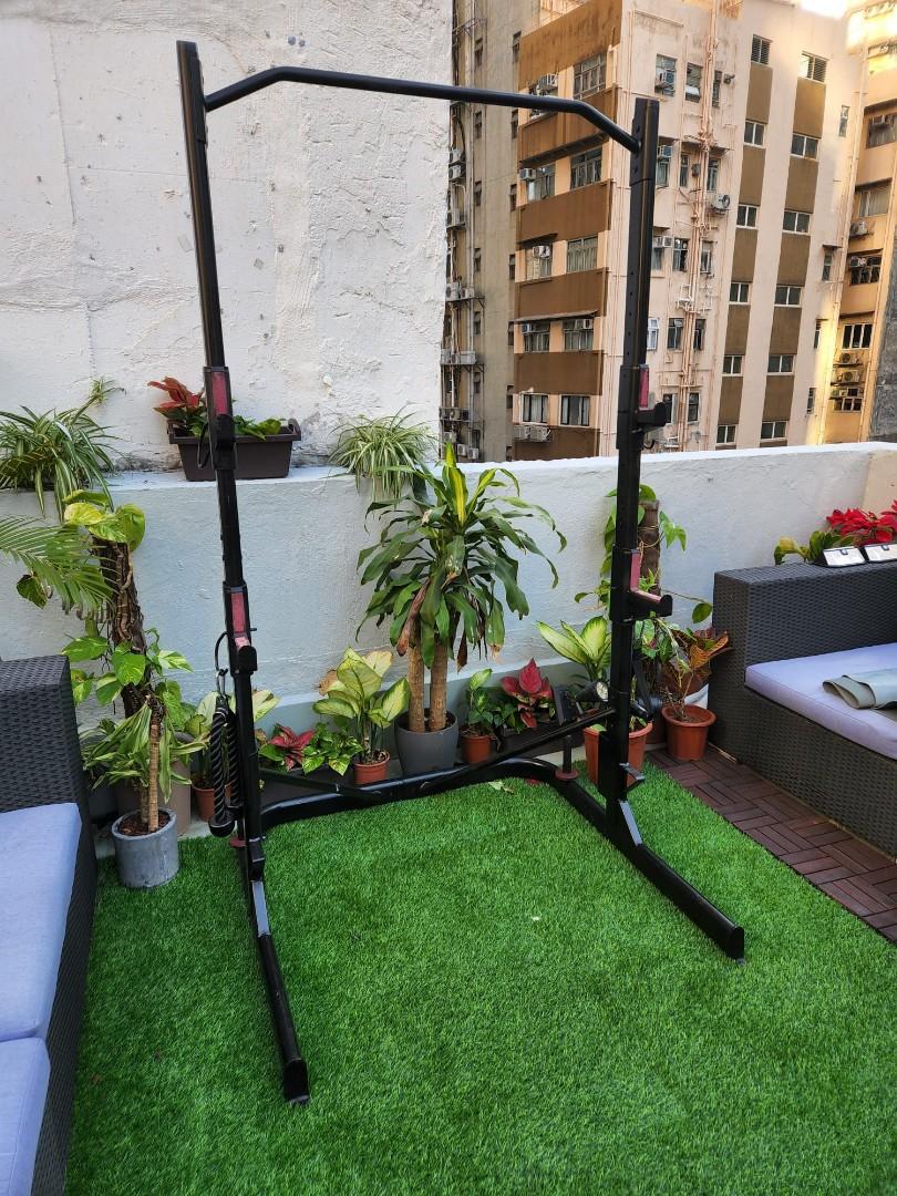 Weight Training Rack Squats Chin Ups & Pulley Cable, 運動產品, 運動與健身, 運動與健身