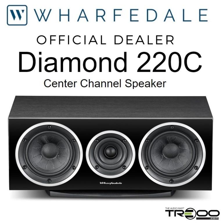 Wharfedale Diamond 220C Center Channel Speaker Black Audio