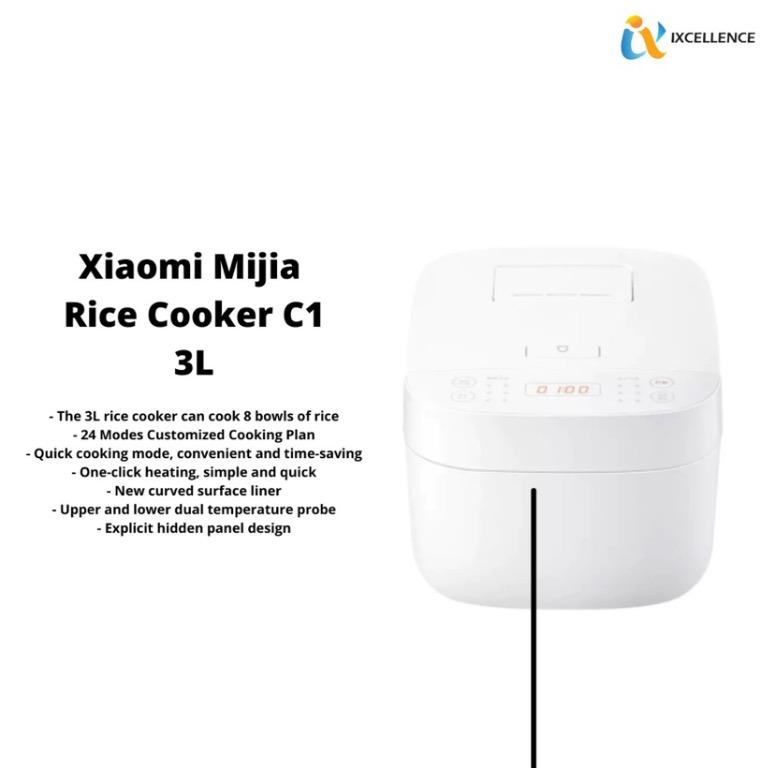 Xiaomi rice cooker 3L, Furniture & Home Living, Kitchenware & Tableware