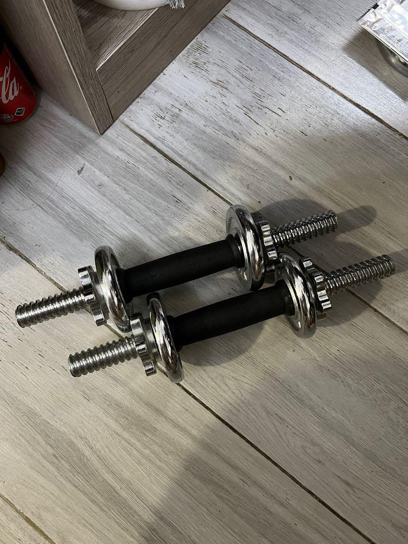 York fitness 20kg clearance cast iron spinlock dumbbell