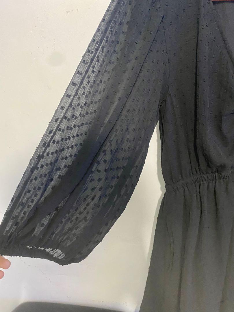 Zara Swiss Dot Dress, Women's Fashion, Dresses & Sets, Dresses on Carousell