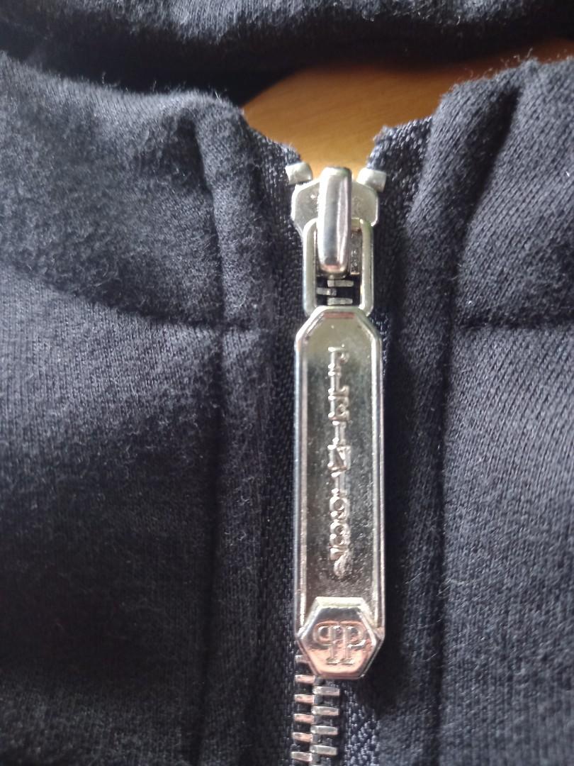 Zip Hoodie Philip plein Second Import, Fesyen Pria, Pakaian , Baju Luaran  di Carousell