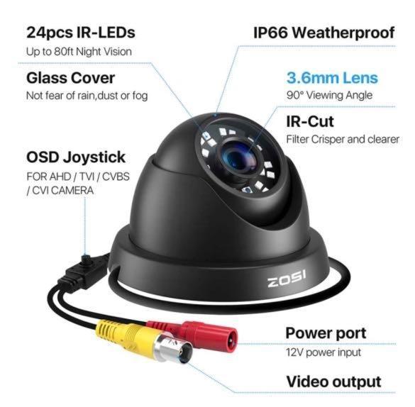 ZOSI 1080P HD Wifi Wireless Home Security IP Camera 2.0MP IR Network CCTV Survei 