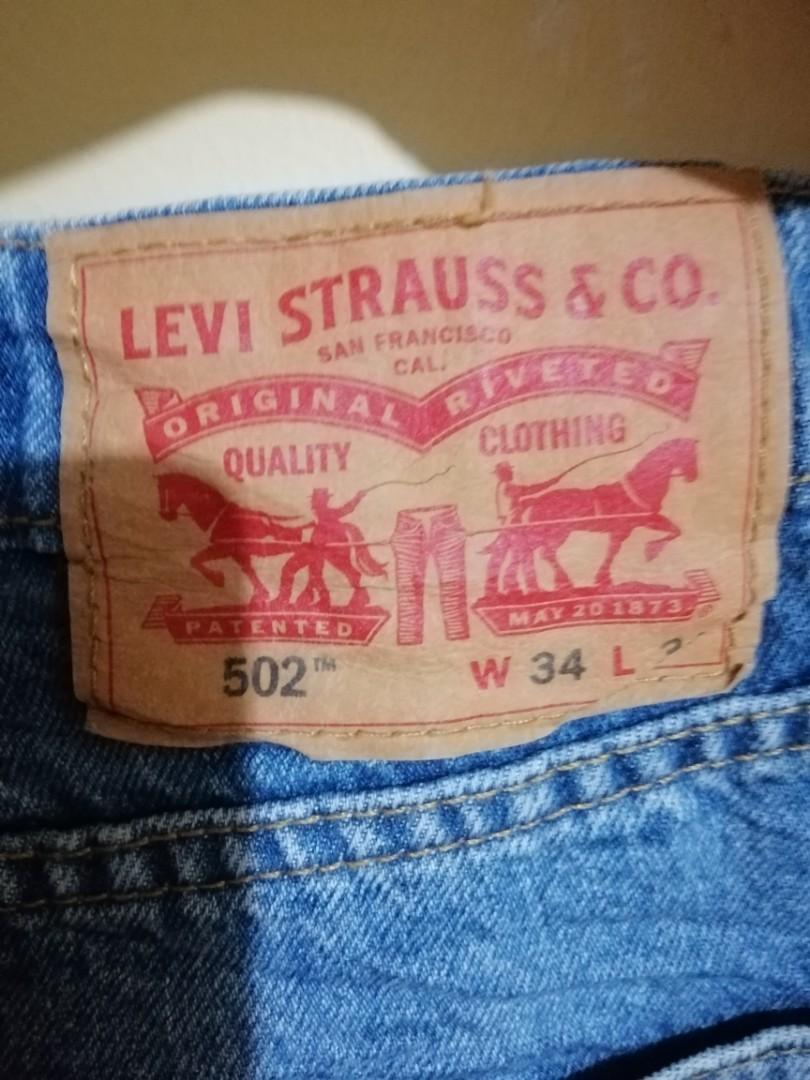 502 levis size 34, Men's Fashion 