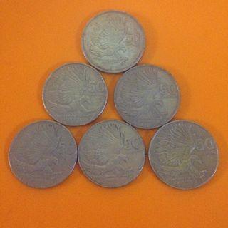 50 centavo coins (1989)