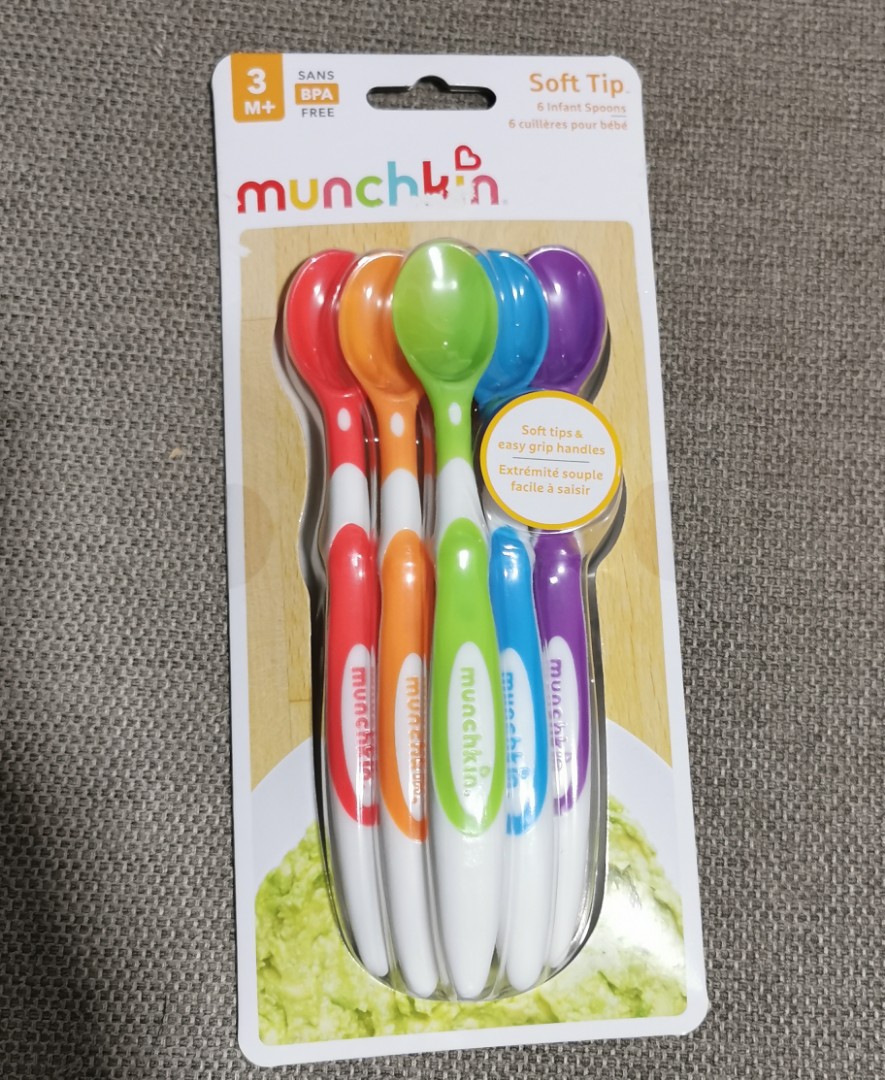 Munchkin Soft-Tip Infant Spoons 6pcs / Munchkin White Hot & Safety