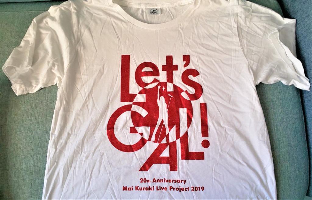 倉木麻衣　20周年　Tシャツ　Mサイズ 倉木麻衣Let's GOAL!薔薇色の人生2019会場限定Tシャツ白×赤M