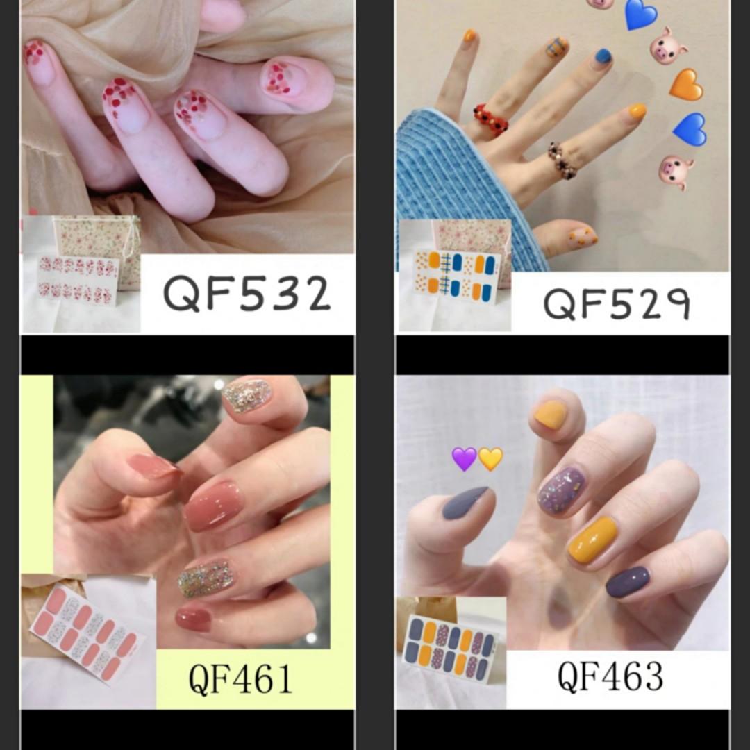 新款春夏系列指甲貼紙nail Art Sticker 送指甲挫 美容 化妝品 指甲美容 其他 Carousell