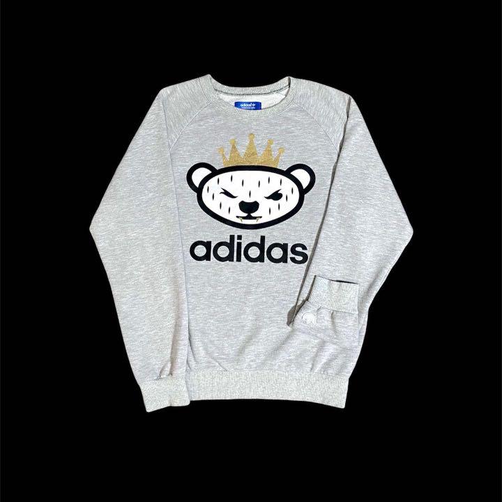 adidas, Jackets & Coats, Adidas Originals X Nigo Bear Logo Mens Crew Neck  Sweatshirt Size L