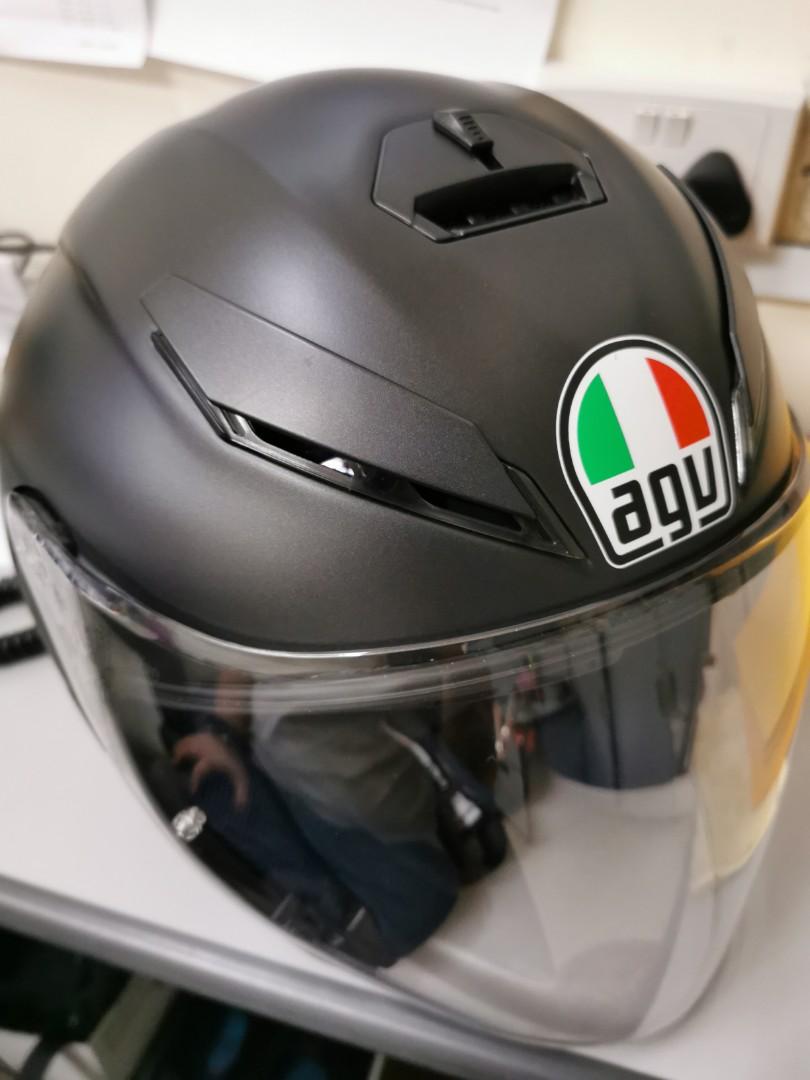 AGV K5 Jet Matte Black Motorcycles Motorcycle Apparel on Carousell