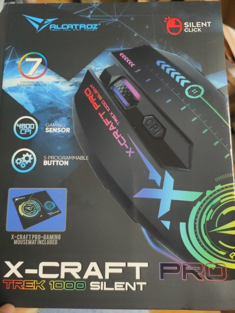 Alcatroz XCraft Air Trek 1000 Wireless Silent Gaming Mouse Pro Trek