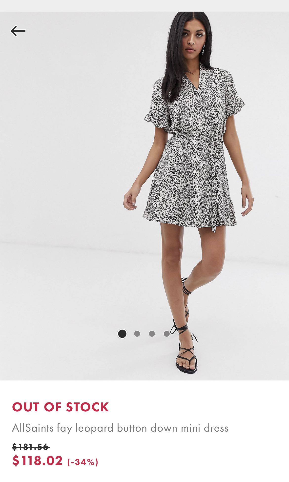 All saints leopard dress xs Women s Fashion Dresses Sets