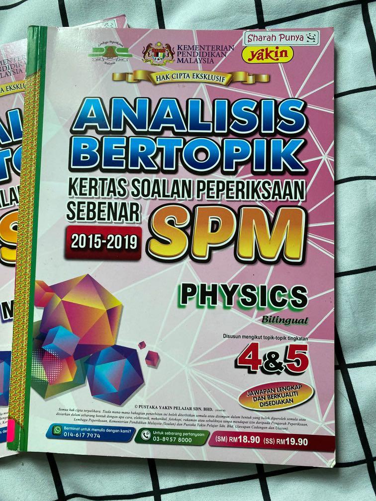 Analisis Bertopik Kertas Soalan Peperiksaan Sebenar Spm 2015 2019 Hobbies And Toys Books 