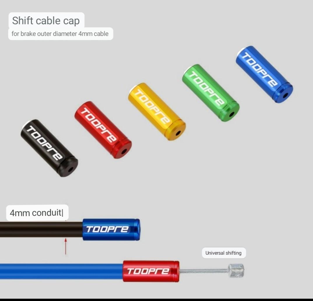 Bicycle cable housing end caps for brake and shifter, Sports Equipment