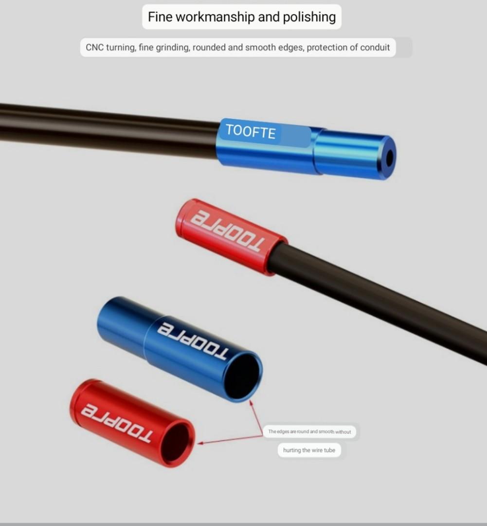 Bicycle cable housing end caps for brake and shifter, Sports Equipment