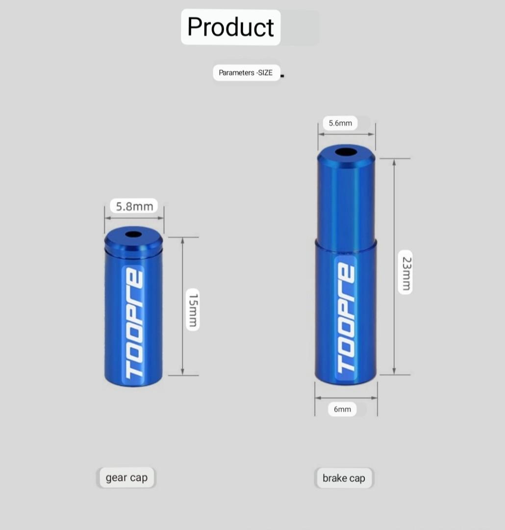 Bicycle cable housing end caps for brake and shifter, Sports Equipment