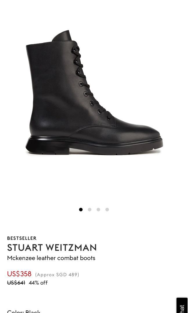 stuart weitzman mckenzee combat boot
