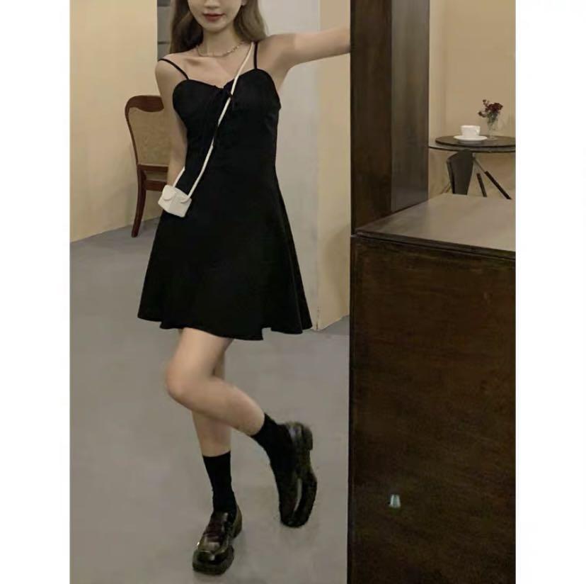 bnwt little black dress with spaghetti straps Women s Fashion Dresses Sets Dresses on Carousell