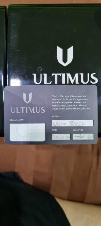 Brand New Ultimus U8100 SBSL Men s Fashion Watches Accessories