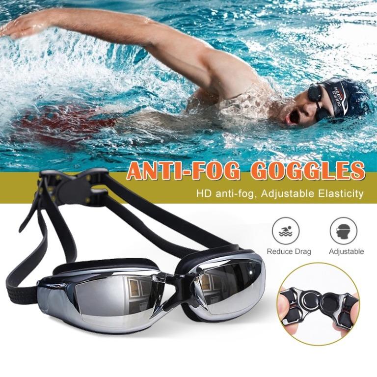 Adult Non-Fogging Anti UV Swimming Swim Goggle Glasses Adjustable Eye Protect^dm 