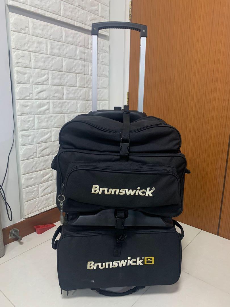 Brunswick Team Brunswick 6 Ball Roller BlackCobalt Bowling Bags FREE  SHIPPING