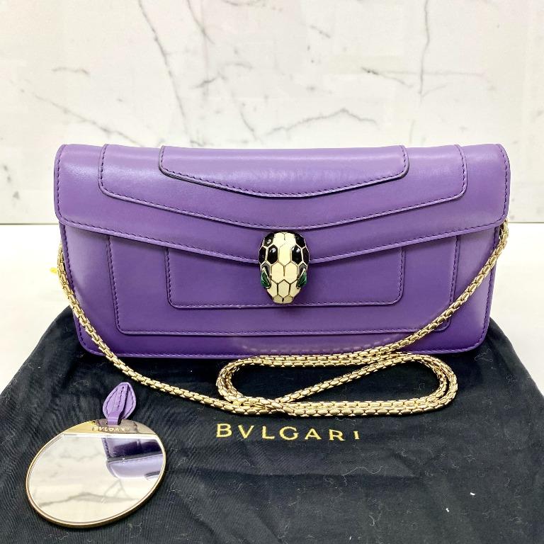 Bvlgari purple bag sale