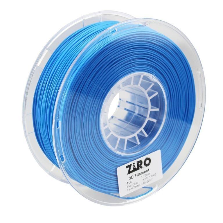 ZIRO 3D Printer Filament PLA PRO Translucent Series 1.75mm 1KG Dimensional Accuracy +/- 0.05mm，Translucent blue 2.2lbs 