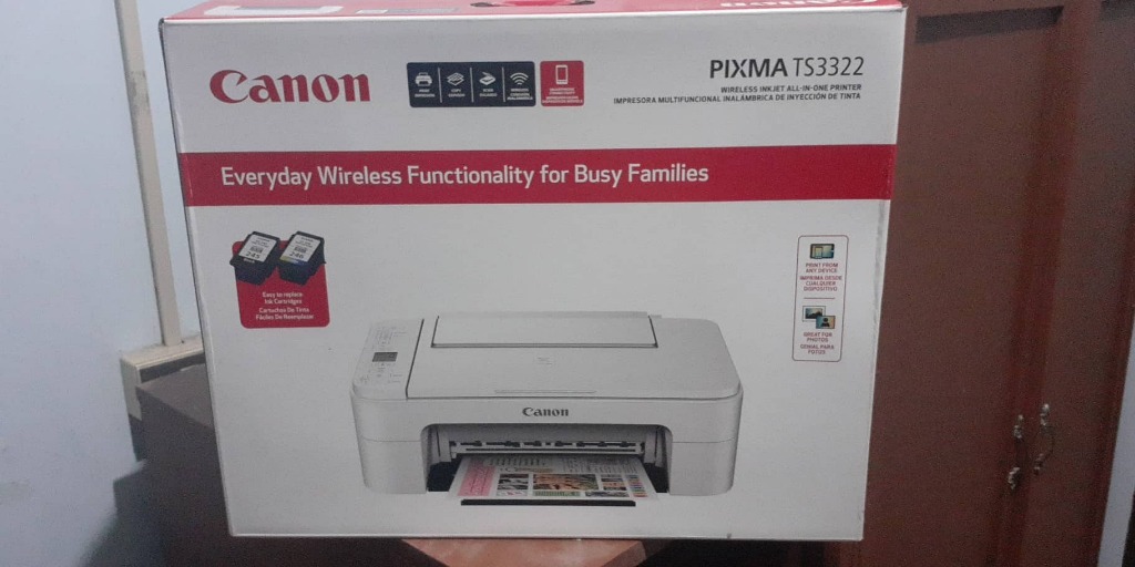 Canon Pixma TS3322 Wirless Inkjet Printer Copier and Scanner