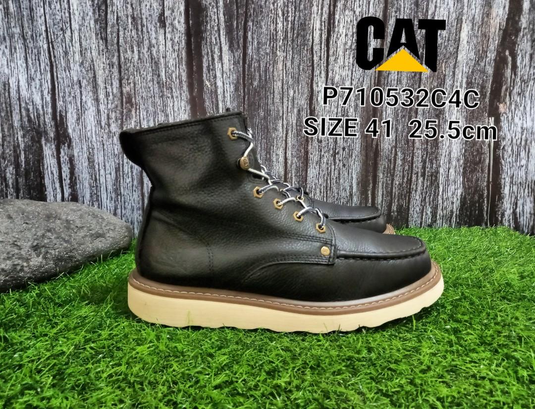 Caterpillar Boots Inc P710532C4C Footwear Genuine Hi Leather Black Size 41