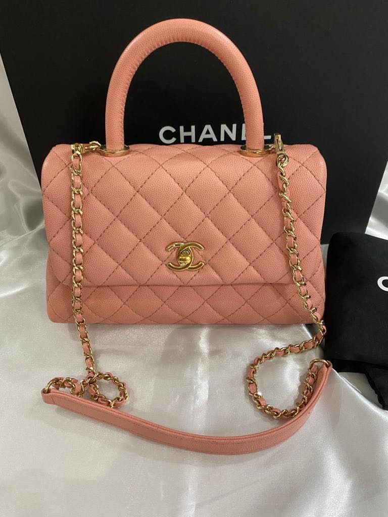 Chanel Coco Handle Mini Small Flap Bag Luxury Bags Wallets On Carousell