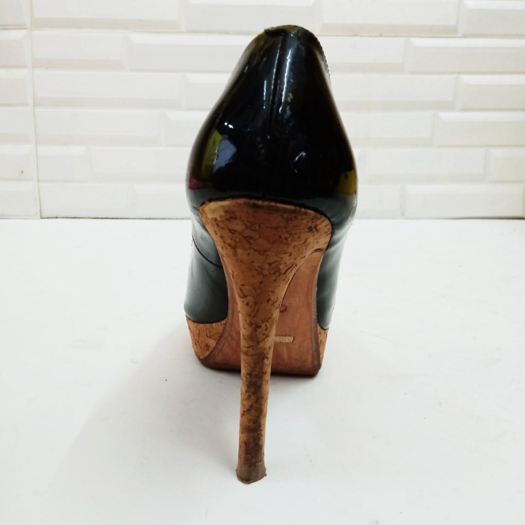Cole Haan Mariela Air Black Open Toe Platform Pump US5 Women s