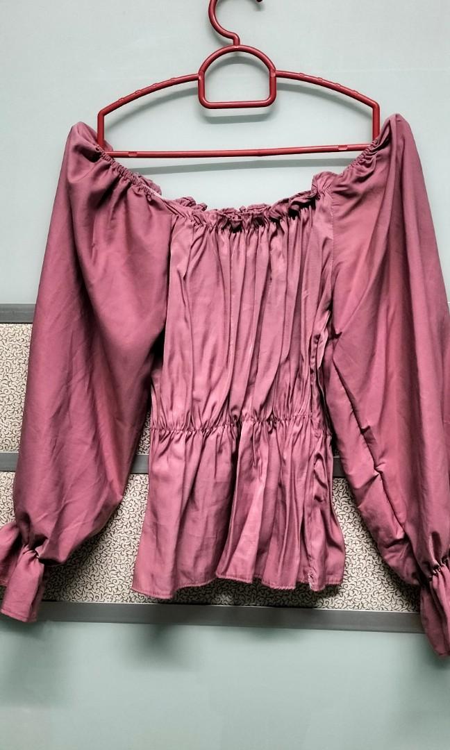 Crop top leggn panjang pinggan getah Women s Fashion Tops Other