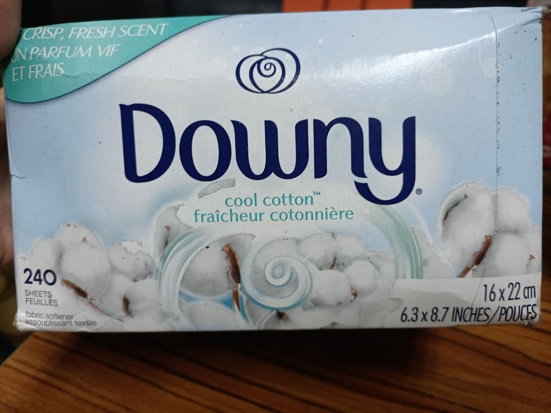 Downy Fabric Softener Dryer Sheets, Cool Cotton, 240 sheets, TV & Home