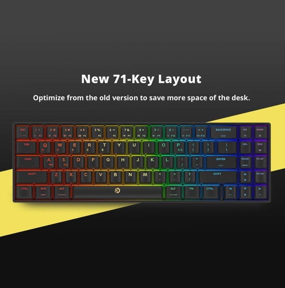 DREVO Calibur V2 PRO Bluetooth 5.1 Wireless RGB Mechanical Gaming