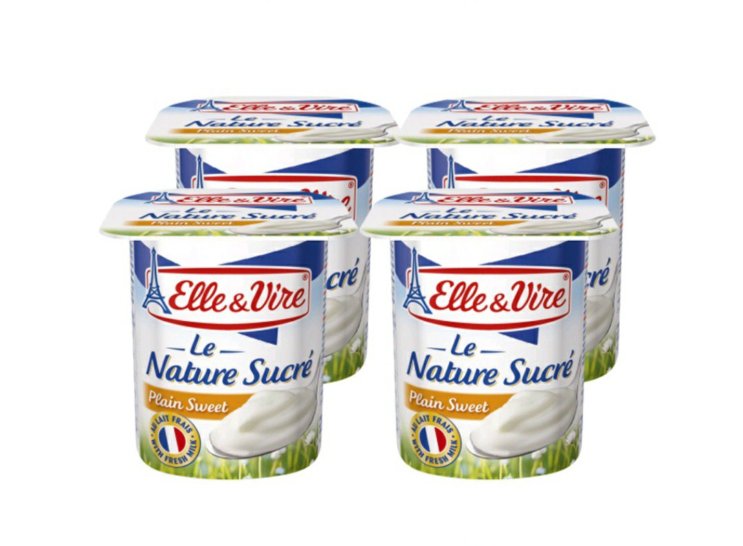 Elle & Vire Yogurt Fruits Dessert 125g x 4, Food & Drinks, Chilled