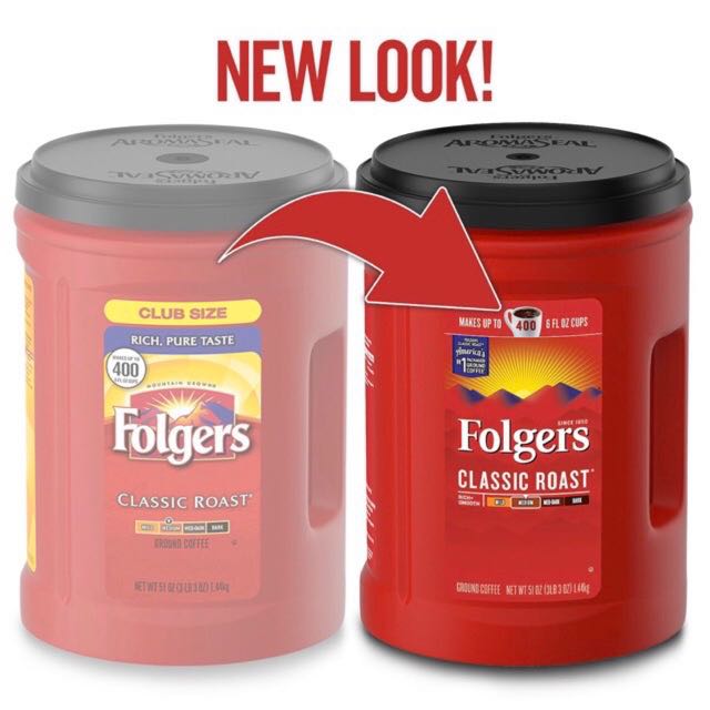 Folgers Classic Roast Ground Coffee 1.44kg, Food & Drinks ...