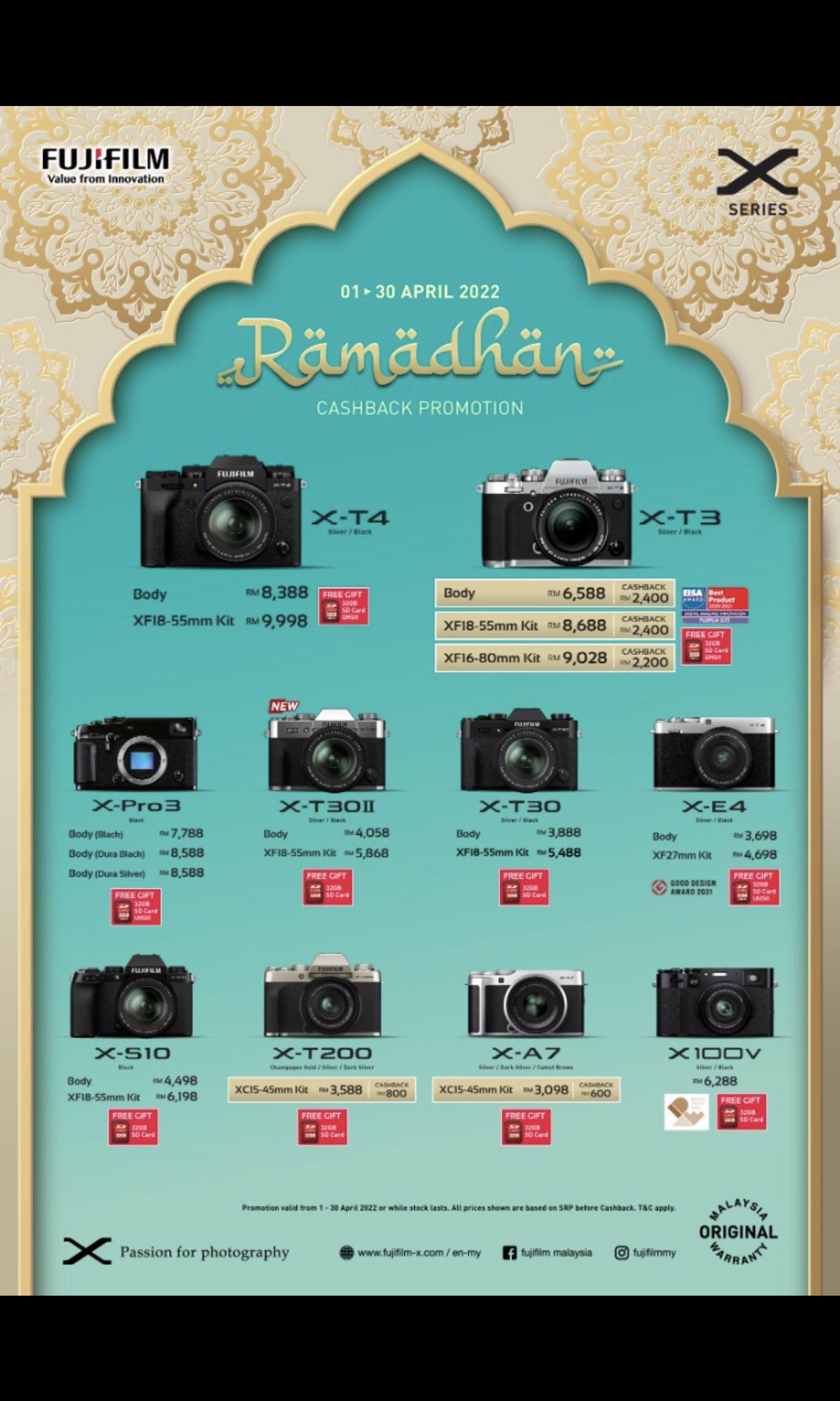 Fuji XT4 body /Kit lens 1855mm (Fuji Malaysia), Photography, Lens