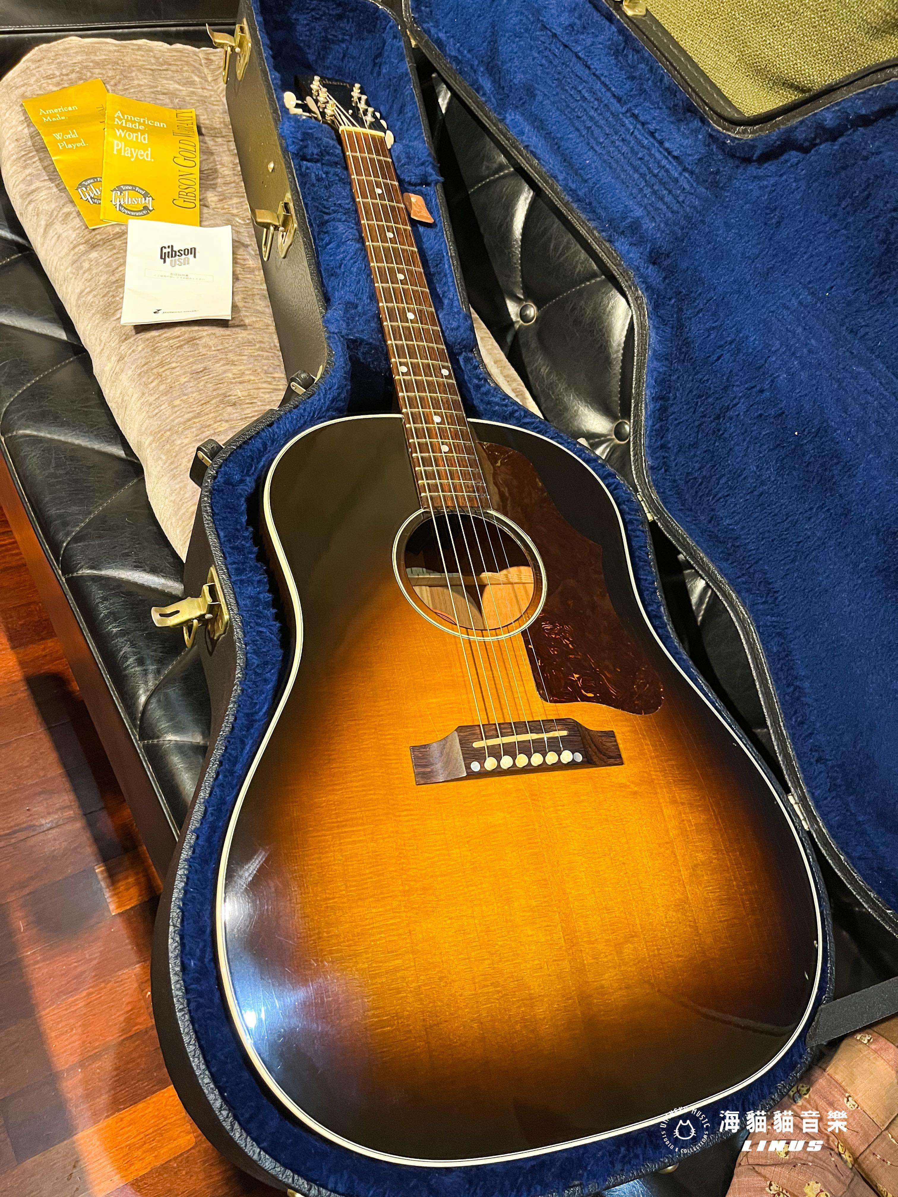 難尋二手美品》Gibson 1963 style J-45 經典木吉他, 興趣及遊戲, 音樂
