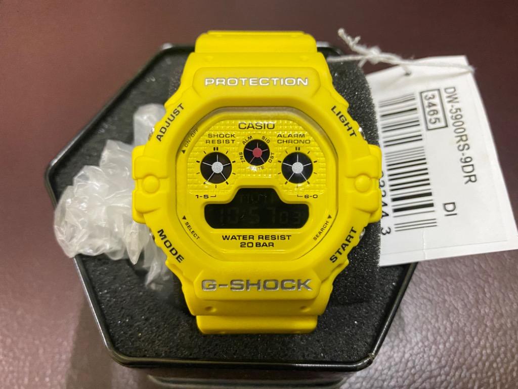 Gshock DW5900RS9 Tapak kucing kuning Men s Fashion Watches