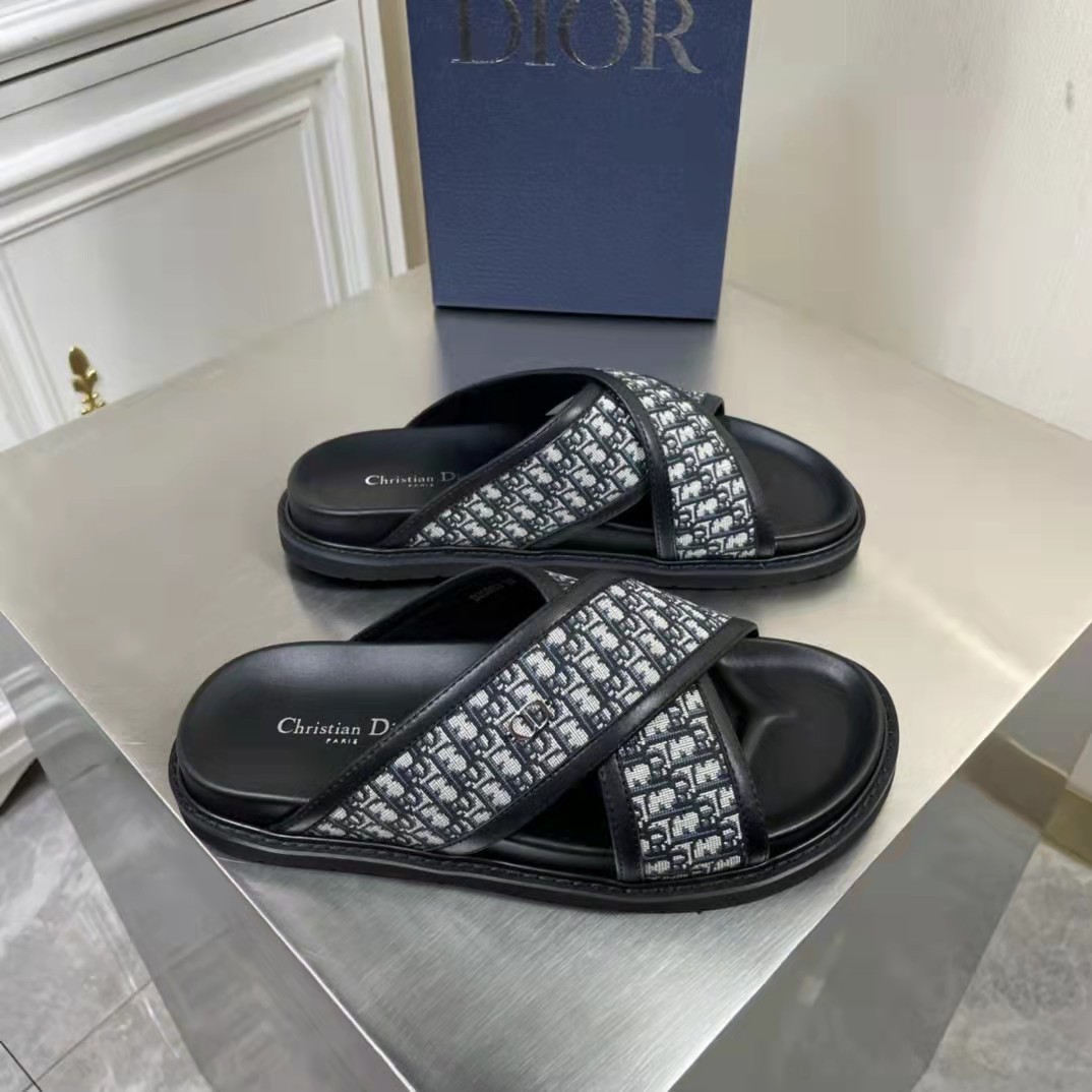 Dior Aqua Sandal Oblique Jacquard Mens  3SA093ZGMH961  3SA112ZGM96141   US
