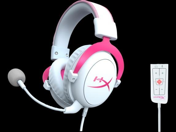 HyperX Cloud II - Gaming Headset White/Pink [Limited Edition], Audio ...