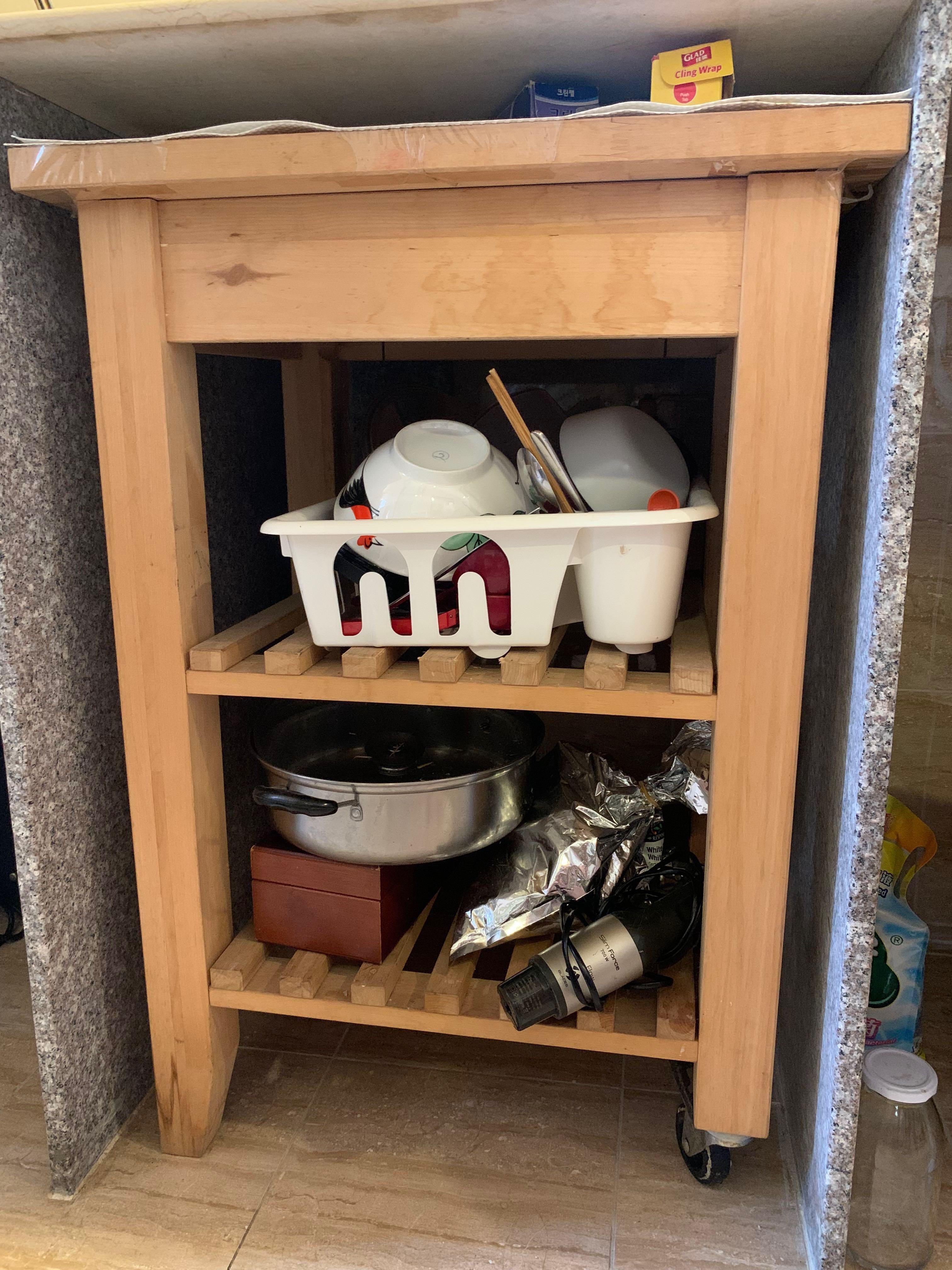 IKEA BEKVAM WOODEN TROLLEY, 傢俬＆家居, 廚具和餐具, 食物整理及儲存 Carousell