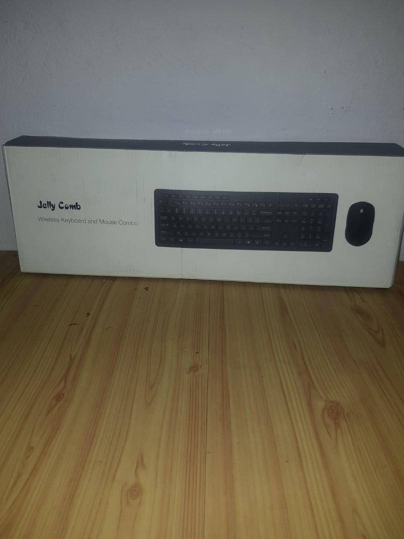 Jelly Comb IWGWJTZ02 White 2.4G Wireless Keyboard And Mouse Combo