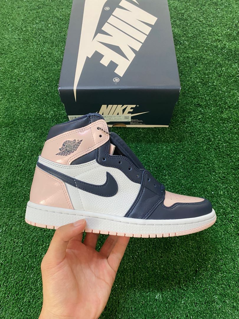 Jordan 1 Atmosphere Pink / Bubblegum, Women's Fashion, Footwear