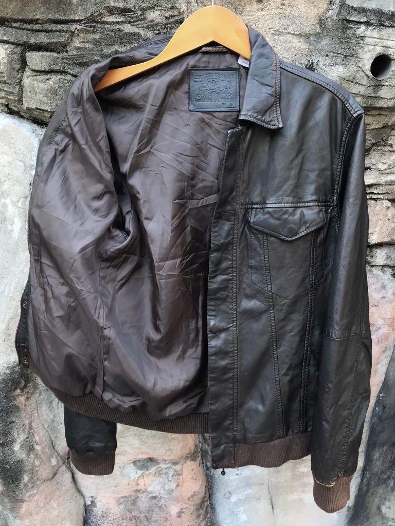 Levi's Genuine Leather Trucker Jacket 