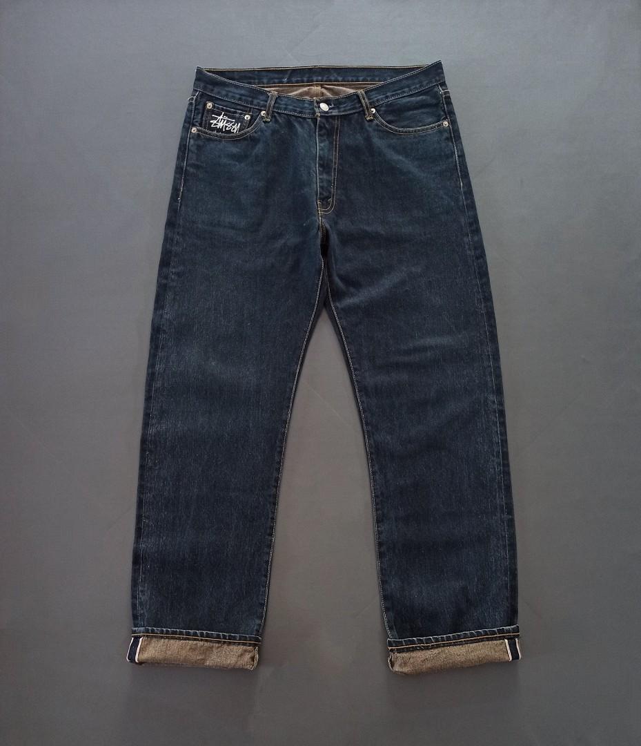 Levi's X Stussy Selvedge Jeans Size 36, Fesyen Pria, Pakaian , Bawahan di  Carousell