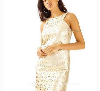 Lily Pulitzer Gold Dress
