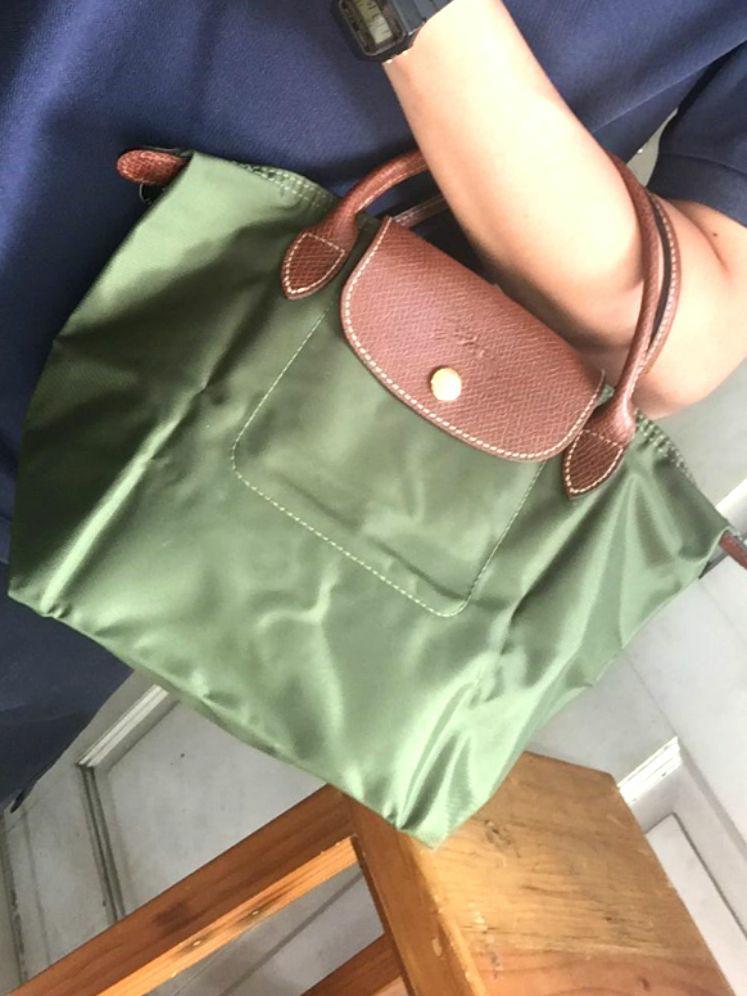 Longchamp small on sale short handle
