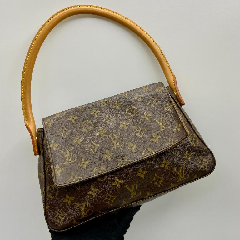 Louis-Vuitton-Monogram-Mini-Looping-Shoulder-Bag-Hand-Bag-M51147