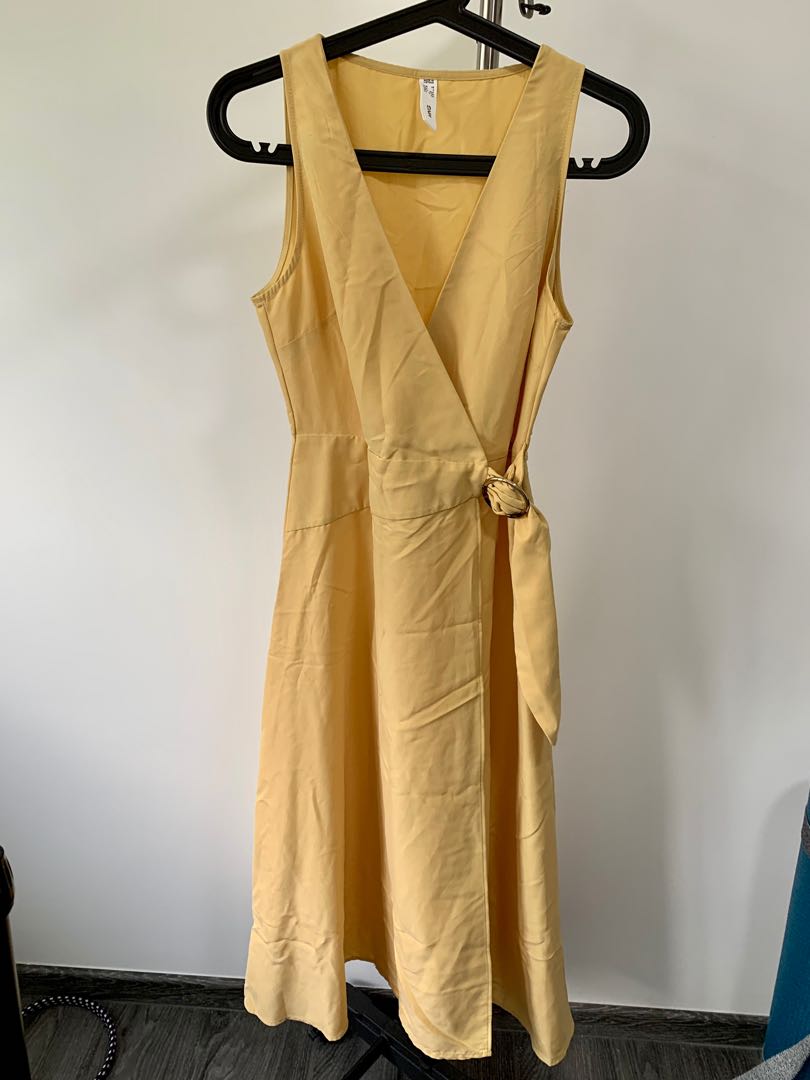 Mango Yellow Dress, Women's Fashion, Dresses & Sets, Dresses on Carousell